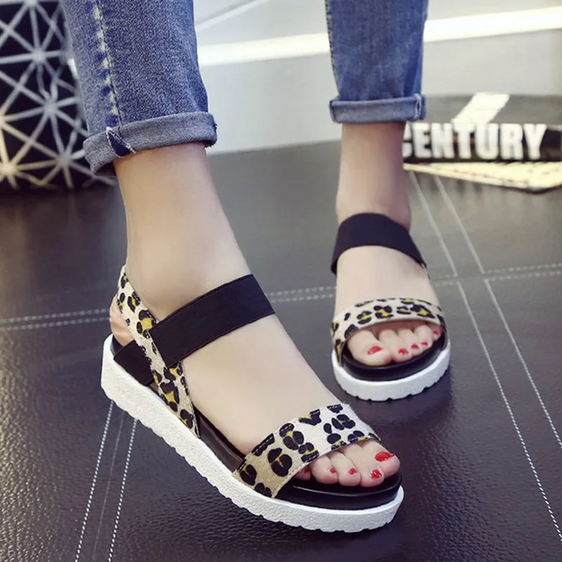 

Women Sandals 2019 Platform Sandals Breathable Women Shoes Elastic Belt Sandalias Fashion Scarpe Donna Comfort Ladies Sandals