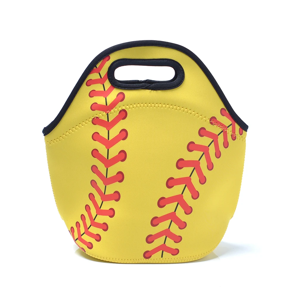 Sporty Lunch Box Base ball And Softball Luch Bag Neoprene Lunch Tote DOM107509lunch bagbag