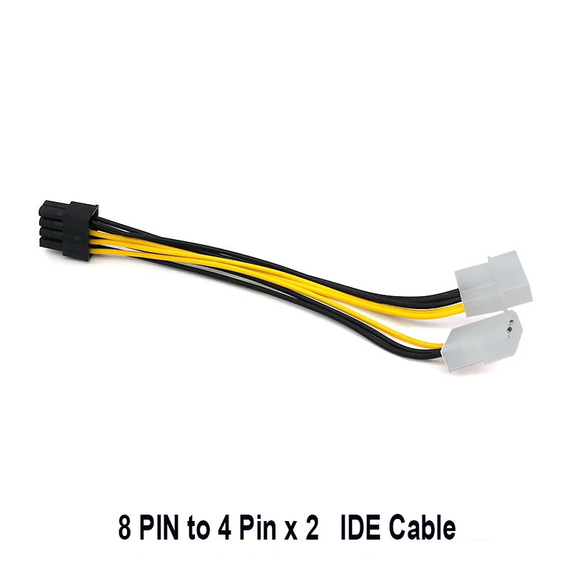 Двойной конвертер Molex 4 Pin на 8 PCI E Express видеокарта кабель Usb переходная карта