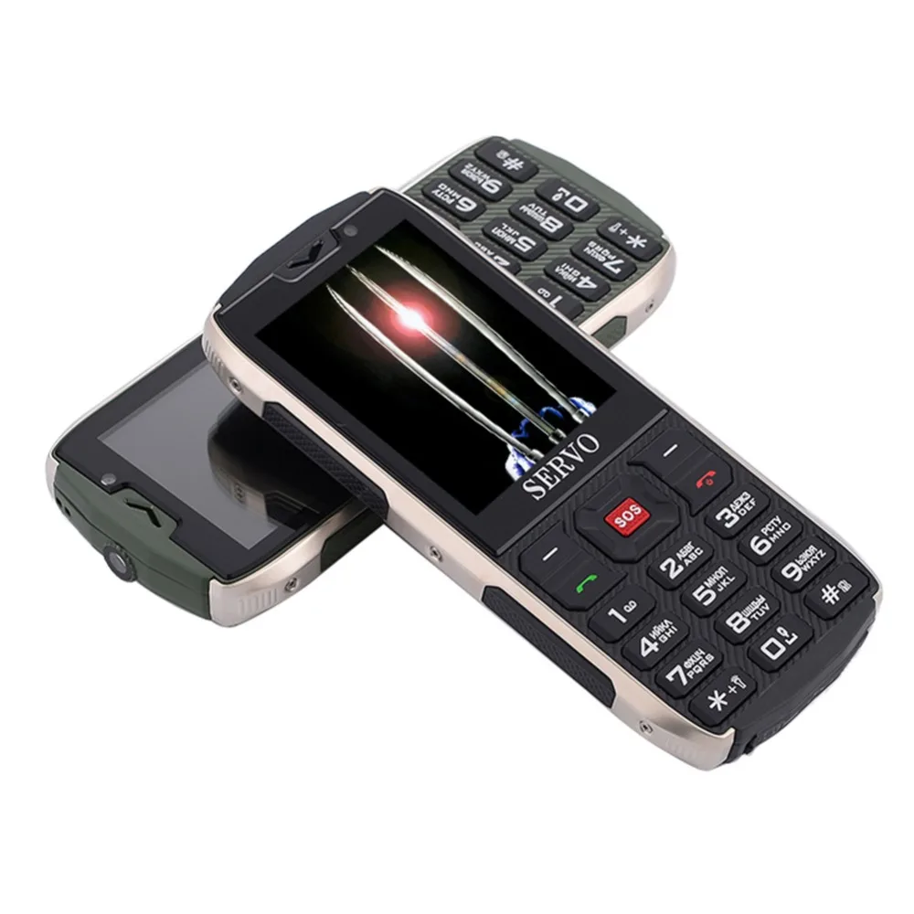 SERVO H8 Mobile Phone 3000mAh Power Bank Bluetooth Flashlight GPRS 2.8Inch 4 SIM Cards 4 Standby Phone Russian Language Keyboard SERVO H8 Mobile Phone 3000mAh Power Bank Bluetooth Flashlight GPRS 2.8Inch 4 SIM Cards 4 Standby Phone Russian Language Keyboard