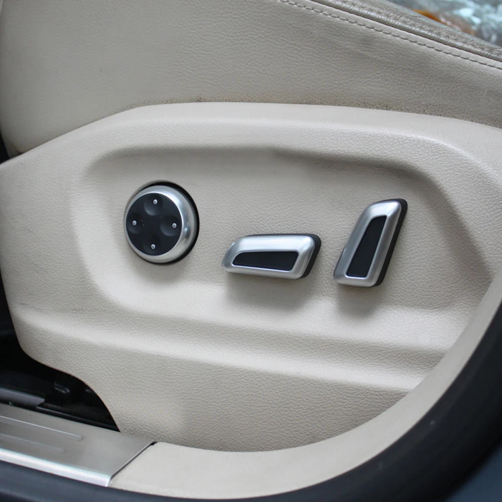 

6pcs/set ABS Chrome Seat Adjustment Knob Button Switch For Volkswagen VW Jetta MK5 Passat B7 CC GTI Tiguan
