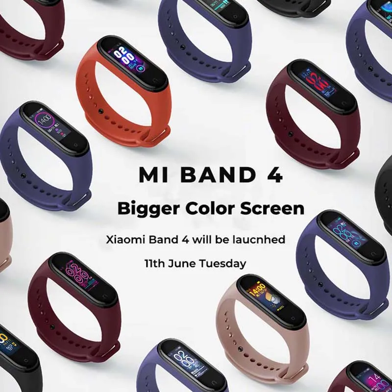 Оригинальный Xiaomi mi браслет 4 Smart Band пульсометр для фитнеса 135 мА/ч OLed экран Bluetooth 5 0