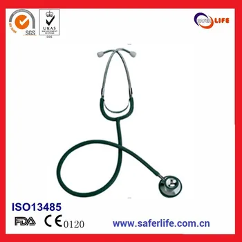 

First aid 100pcs/lot adult dual head stethoscope with anti-cold double ring