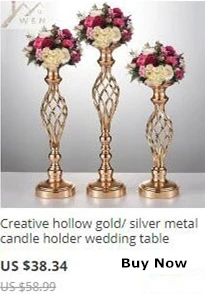 Single Candle Holder Delicate Candle Stand Center Table Candlestick Wedding Centerpiece Christmas Home Decoration