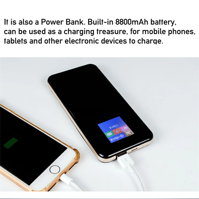  TIANJIE Unlocked 150Mbps Portable Power Bank Mifi 4G LTE Wifi Router Wireless Pocket WiFi Hotspot C