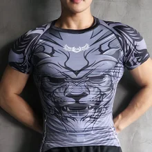 Новая летняя спортивная футболка мужская с коротким рукавом с круглым вырезом плотный сушильный костюм для фитнеса