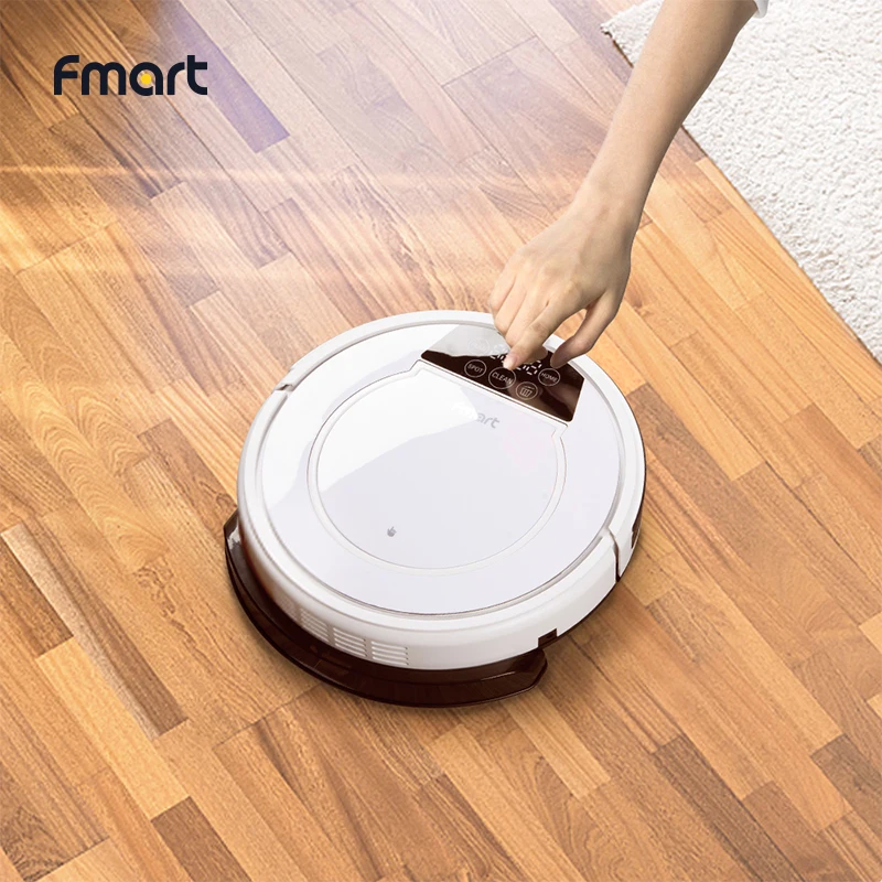 Fmart E-R550W(S) Robot Vacuum Cleaner Wifi and Voice Control 1200pa Suction Auto Charge for Hard Floor Vacuum Cleaner for Home