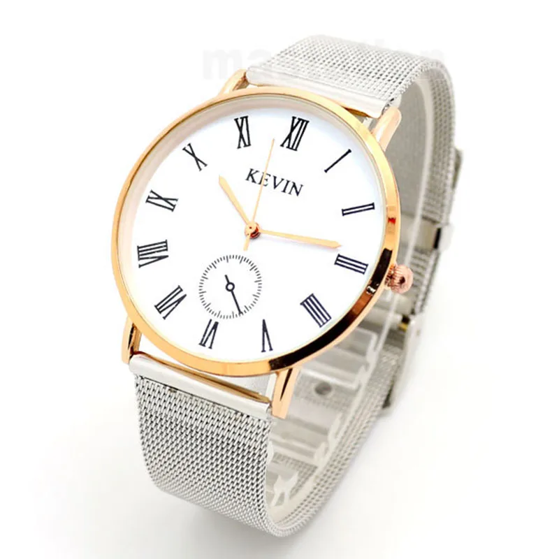 

Elegant Fashion KEVIN Ladies Dress Quartz Wristwatch Stainless Steel Strap Roman Dial Beautiful Trendy Women Clock Best Gift