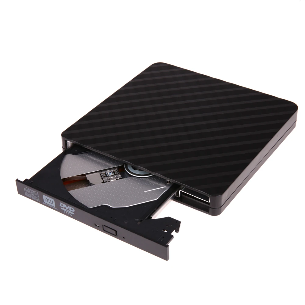 

Black External Drive Mobile Laptop Notebook Computer Universal DVD Burner USB External Drive CD/DVD Reader/Recorder