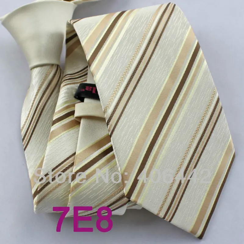 Мужские галстуки Coachella, дизайн, темно-бежевый галстук, контрастный коричневый галстук в полоску, галстук в деловом стиле для свадебных платьев
