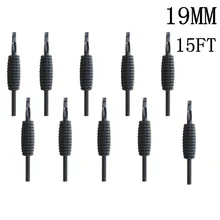 Yilong 10 шт. 19 мм 15ft новые одноразовые силиконовый черный Насадки для татуажа советы и сцепление с наконечником
