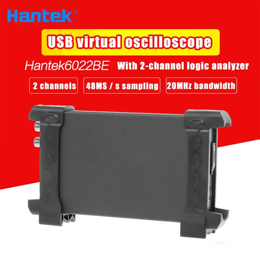 Hantek 6022BE 20 МГц полоса пропускания 48MSa/s USB для ПК цифровой осциллограф
