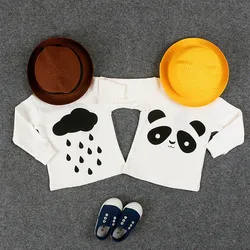 

Bobo Choses Baby 18M-4Y Girls Boys Panda Printed T-shirt Long Sleeve Cotton Kids T-shirts Children Autumn Winter Clothing YA169