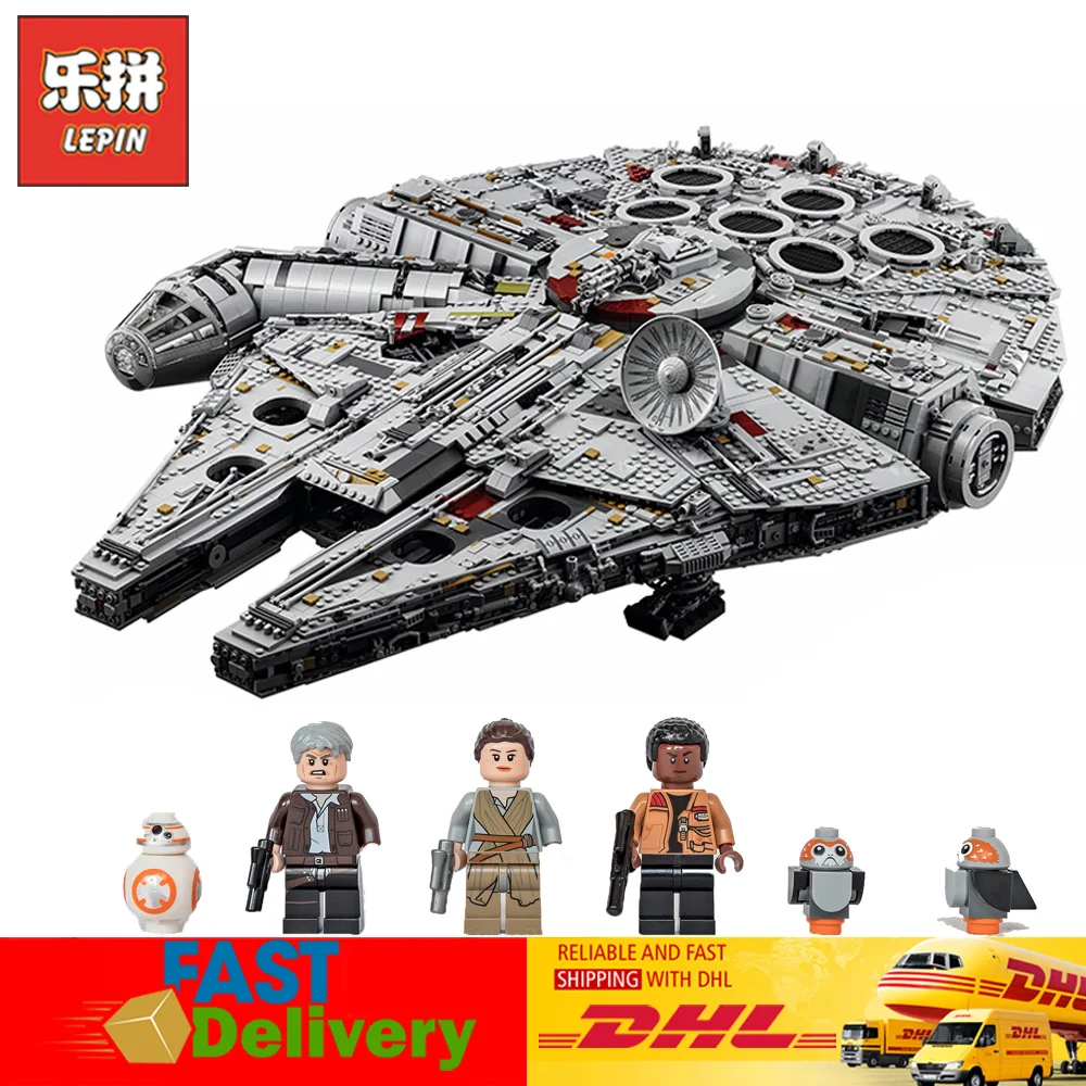 

Lepin 05132 8445pcs Star Wars Star Destroyer Millennium Falcon Starwars Bricks Blocks Toys Compatible LegoINGlys 75192
