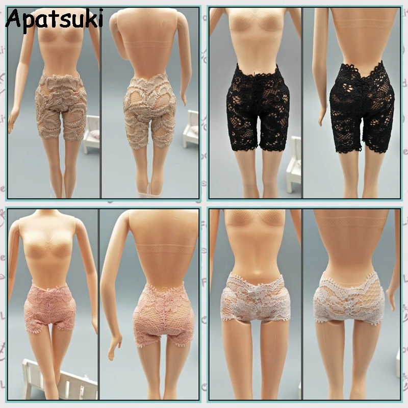 4 шт./лот кружевные трусы брифы для кукол Барби трусики Blythe 1/6 домики случайных