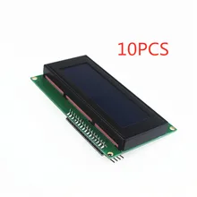 10 шт. lcd 2004+ igc 2004 20x4 2004A синий экран HD44780 символ lcd/w IIC/igc последовательный интерфейс модуль адаптера