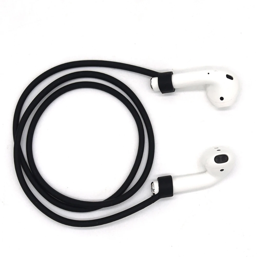 Silicone Neckband Anti-lose Cable Lanyard for Apple AirPods Bluetooth Earphones Silicone Neckband Anti-lose Cable