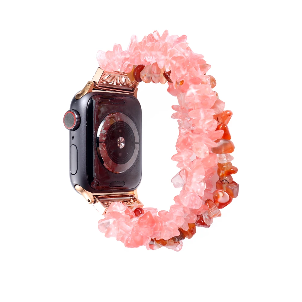 Роскошный ремешок для часов Apple 42 мм 38 женский ювелирный браслет iwatch 44 40 с