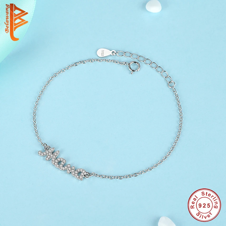 Женский браслет из серебра 925 пробы с австрийскими кристаллами|bracelets for|charm braceletcharm