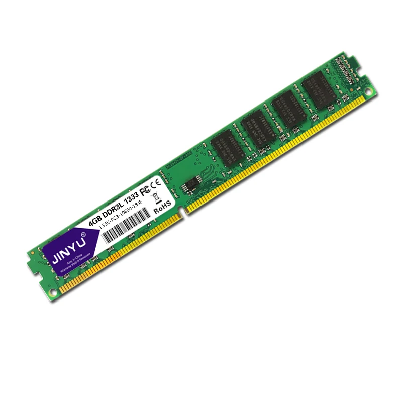 JINYU Ddr3 низкое напряжение 4G 1,35 V 240Pin Ram память для рабочего стола