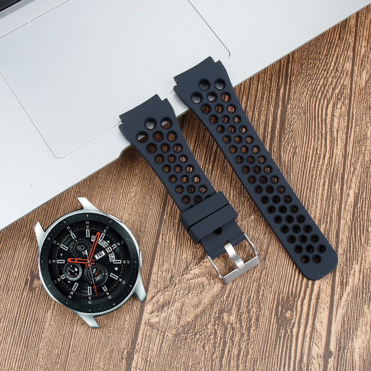 22 мм силиконовый спортивный ремешок для samsung Galaxy Watch gear S3 классические часы huawei сменный ремешок для часов 91012
