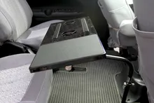 フルモーション 360 度回転ラップトップ車はスタンドデスク車のダイニングテーブル筆記板ノートブックタブレットpcホルダーusbファン