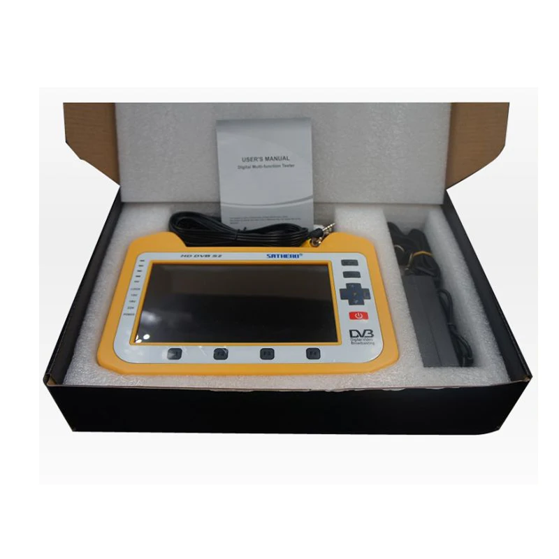 Sathero SH-910HD Digital Satellite Meter Satellite Finder DVB-S/S2 MPEG-4 7 Inch HD LCD Screen With Real time Spectrum Analyzer 
