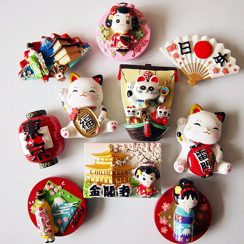 

(6 pieces / lot)Japanese Tokyo tourist souvenirs resin Refrigerator