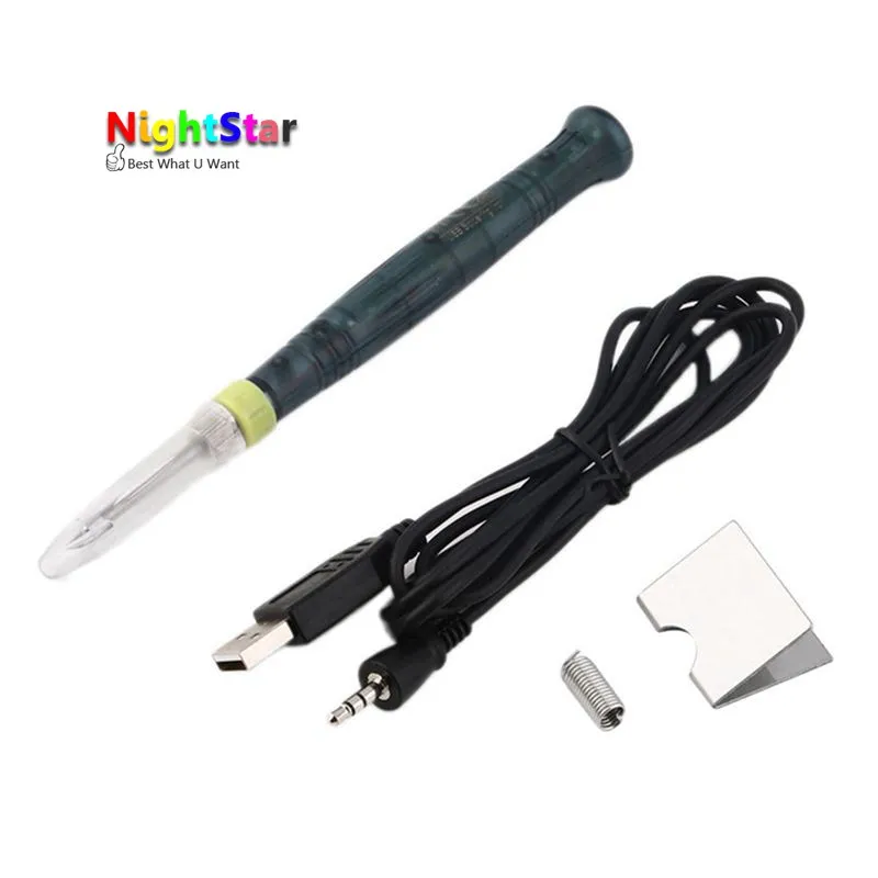 

Mini USB Electric Portable Soldering Gun with LED Indicator Hot Iron Welding Heating Tool 5V 8W Soldering Iron