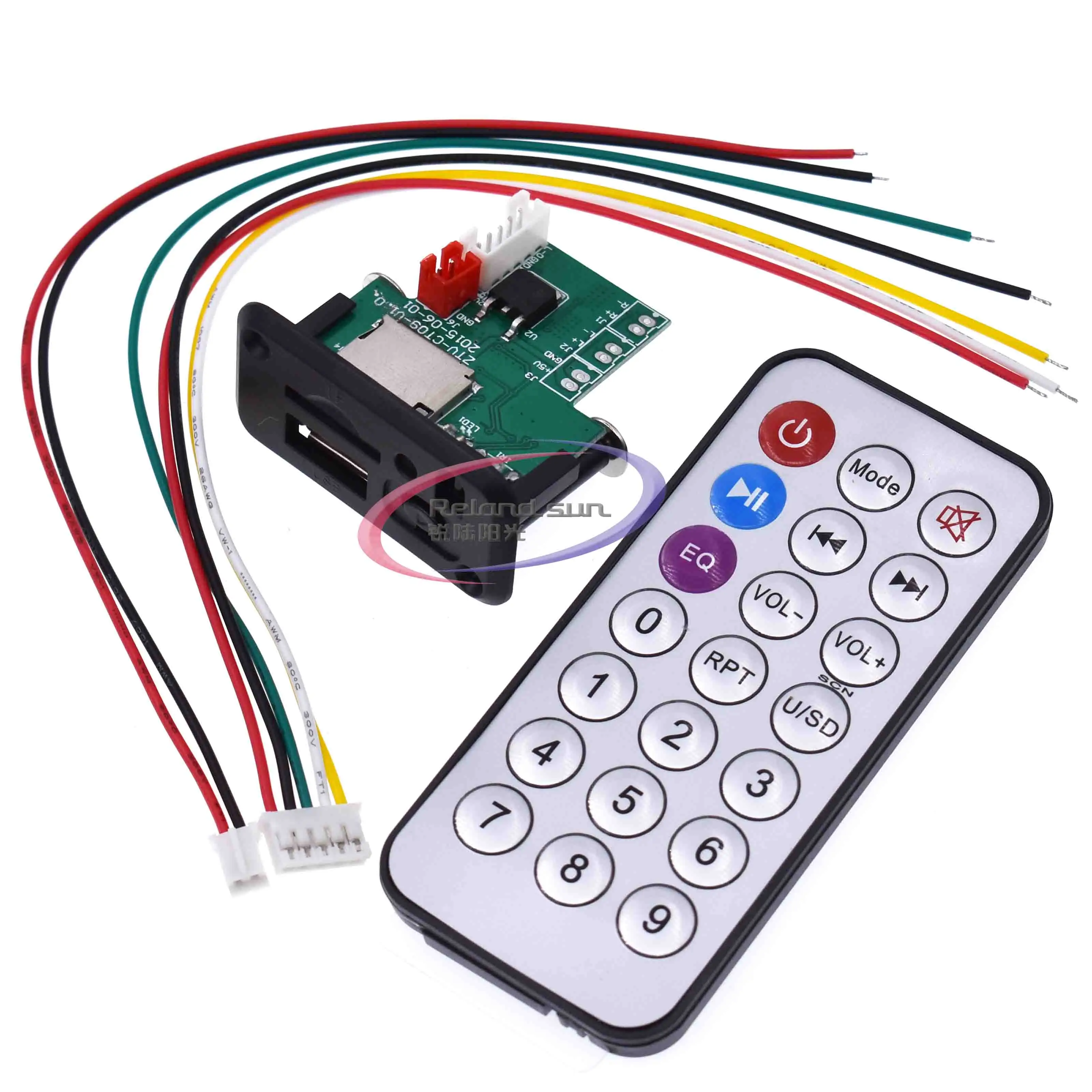 Автомобильный мини MP3 декодер 5 В/12 В плата USB TF U Disk Reader mp3 плеер усилитель с ИК