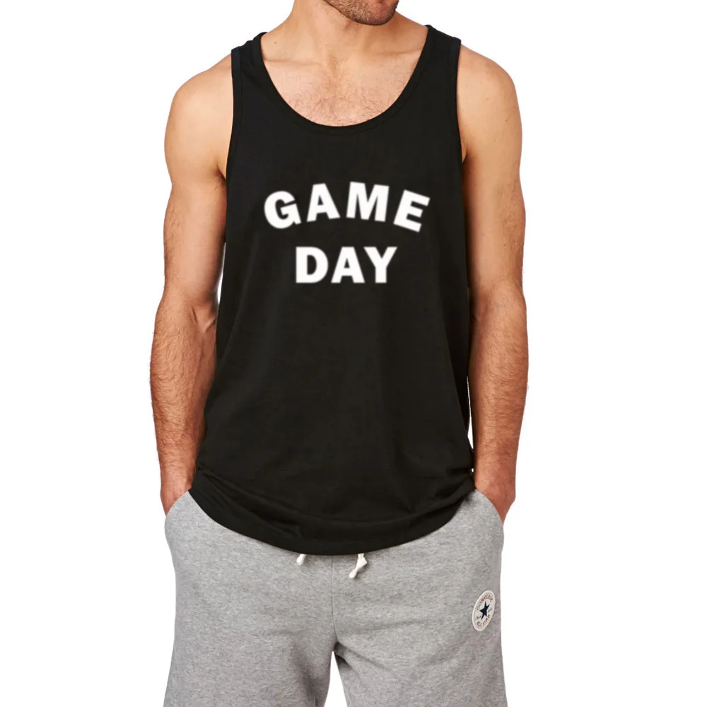 Mens Game Day Comfortable Workout Fitness Tank Tops mentank top men