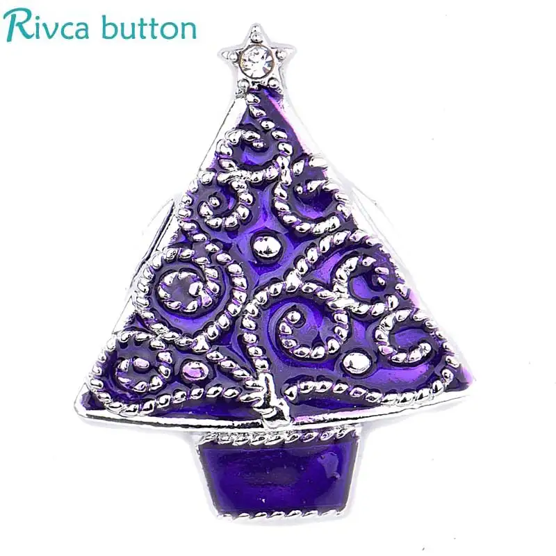 

Rivca Snap Button Jewelry DIY 18mm lobster tree wolf flower Snap Button Fit Charm leather alloy fashion Bracelet jewelery