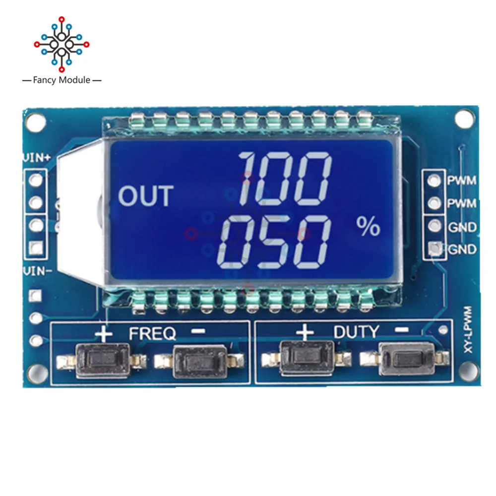 Генератор сигналов PWM частота импульсов рабочий цикл регулируемый модуль ЖК-дисплей Дисплей 1Hz-150Khz 3,3 V-30 V PWM плата Модуль гибкий кабель