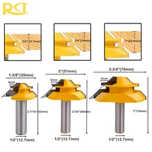RCT 45 Degree Lock Miter Router Bit 1/2'' Shank Tenon Cutter Milling Cutters For MDF Plywood Wood Cutter Woodworking Tools RCT 45 Degree Lock Miter Router Bit 1/2'' Shank Tenon Cutter Milling Cutters For MDF Plywood Wood Cutter Woodworking Tools