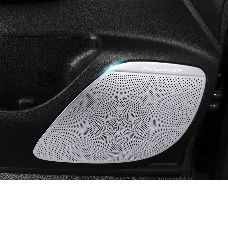 

Lsrtw2017 Stainless Steel Car Interior Door Central Control Sound Cover Frame for Trumpchi Gs8 2017 2018 2019 2020