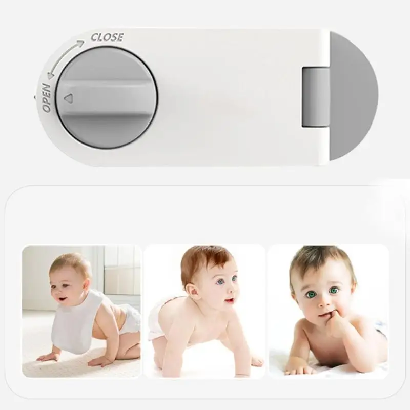 Plastic Baby Safety Lock Kids Protective Anti-pinch Drawer Lock Catch Multifunction Fridge Cupboard Basin Wardrobe Locks