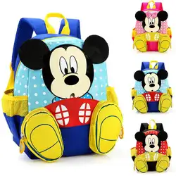 Детская сумка для малышей, рюкзаки для детского сада, детские школьные сумки с рисунком Микки, рюкзак с Минни, школьный рюкзак для девочек