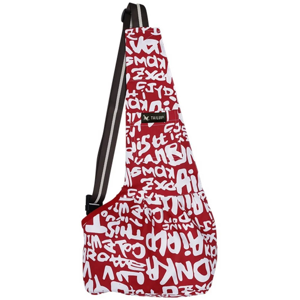 Tailup Pet Carrier Bag Oxford Dog Cat Puppy Aminal Sling Single Shoulder Bag Warm Winter Dog Front Chest Carrier Outdoor Travel