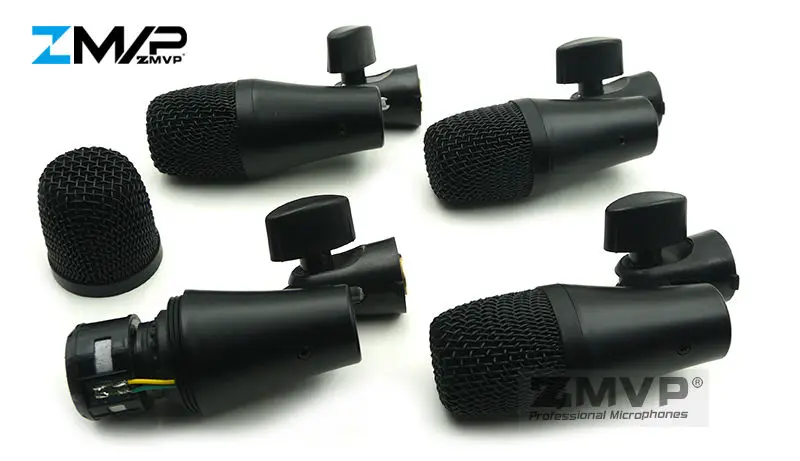 ZMVP PGADMK7 Professional 7 шт. барабаны комплект инструмент микрофон для Бас Amp Kick Toms Snare ударные с чехлом