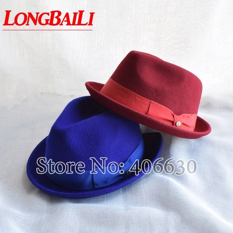 Высококачественные зимние шерстяные фетровые шляпы федоры для мужчин Chapeu подкладка унисекс мягкая фетровая шляпа в джазовом стиле шляпы PWFR034