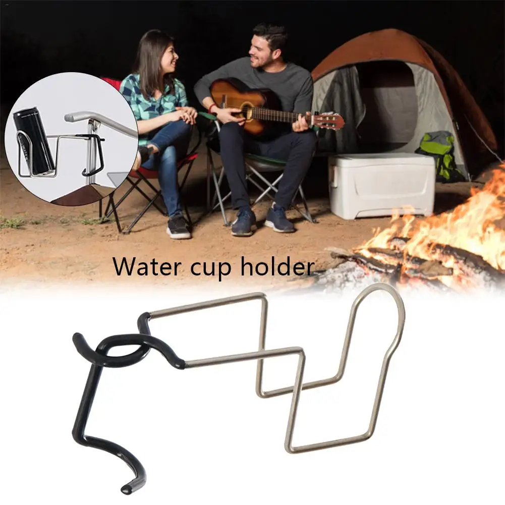 

Cup Drink Holder 304 Stainless Steel Multi-function Cup Holder Lamp Hanging for Fishing Camping