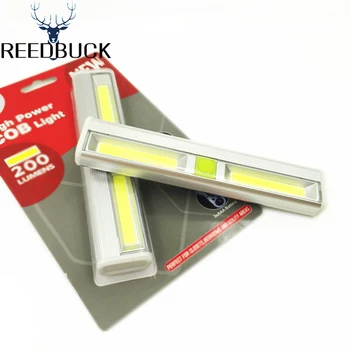 

High Bright Cob Night Light Aluminium LED Touch Switch Lamp Batter Powered Magnetic Stick Under Table Desk Wall Closet Work Lamp