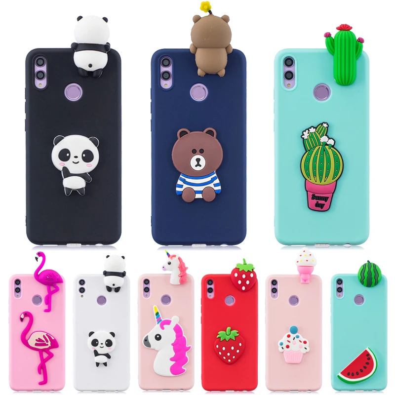 

Honor 8C Case on for Coque Huawei Honor 8C Cover for Huawei Honor8C 8 C Cases 3D Unicorn Doll Toys Soft Silicone Phone Case Etui