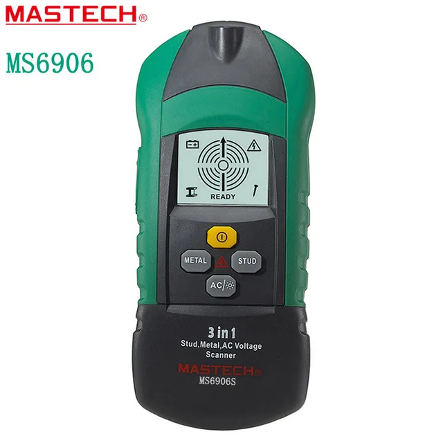 MASTECH MS6906 3 в 1 Многофункциональный металлодетектор деревянный Стад thiness тестер AC напряжение Сканер промышленный щуп датчик