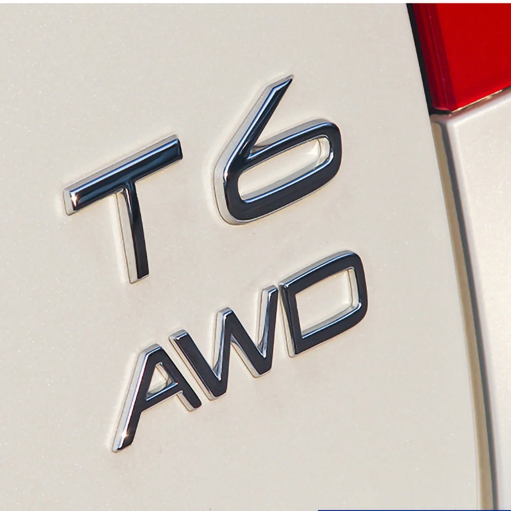 3D металлический Стикеры автомобиль AWD T6 T5 для Volvo XC70 XC90 XC60 S60 S70 S80 S90 V60 V40 боковые зеркала автомобиля Fender задний багажник эмблема, логотип, наклейка
