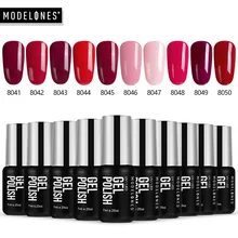 Modelones Led ランプフレンチマニキュア Uv ネイルジェルポリッシュ 120 色ソークオフ UV マニキュア半永久ゲル(China)