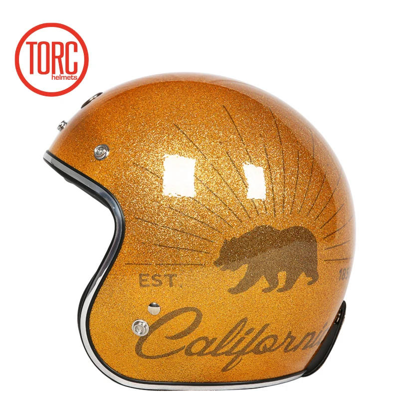TORC casco moto классический открытый шлем винтажный шлем jets Ретро мотоциклетный шлем capacete California moto queiro T50 - Цвет: 8