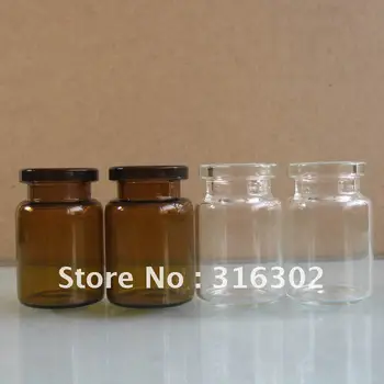 

Empty 5ml Amber Clear Glass Vials Only 5cc Cosmetic Container Mini Glass Container 1000pcs