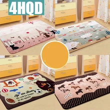 Мультфильм большой ковер гостиная спальня полная напольная кровать Одеяло подкладка для кофейного столика детская комната Ползания коврик