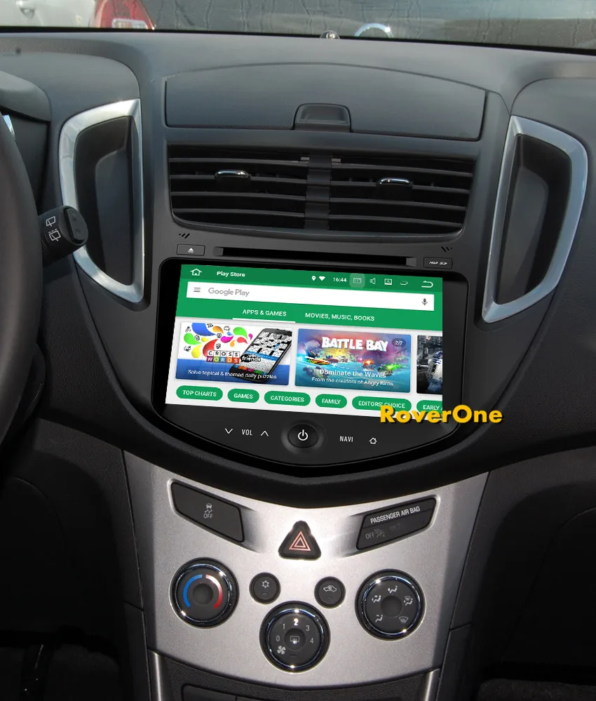 Top RoverOne Android 8.0 Octa Core Car Radio DVD GPS For Chevrolet Trax Touchscreen Multimedia Player Head Unit Bluetooth Wifi 5